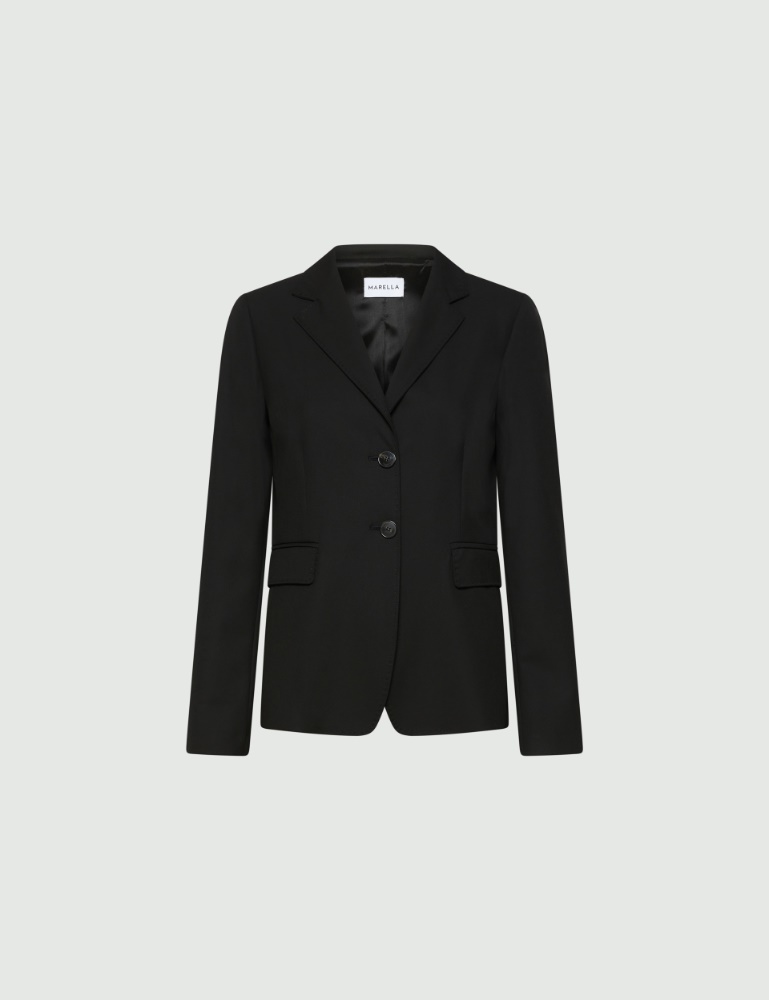 Slim-fit stretch canvas blazer - Marella
