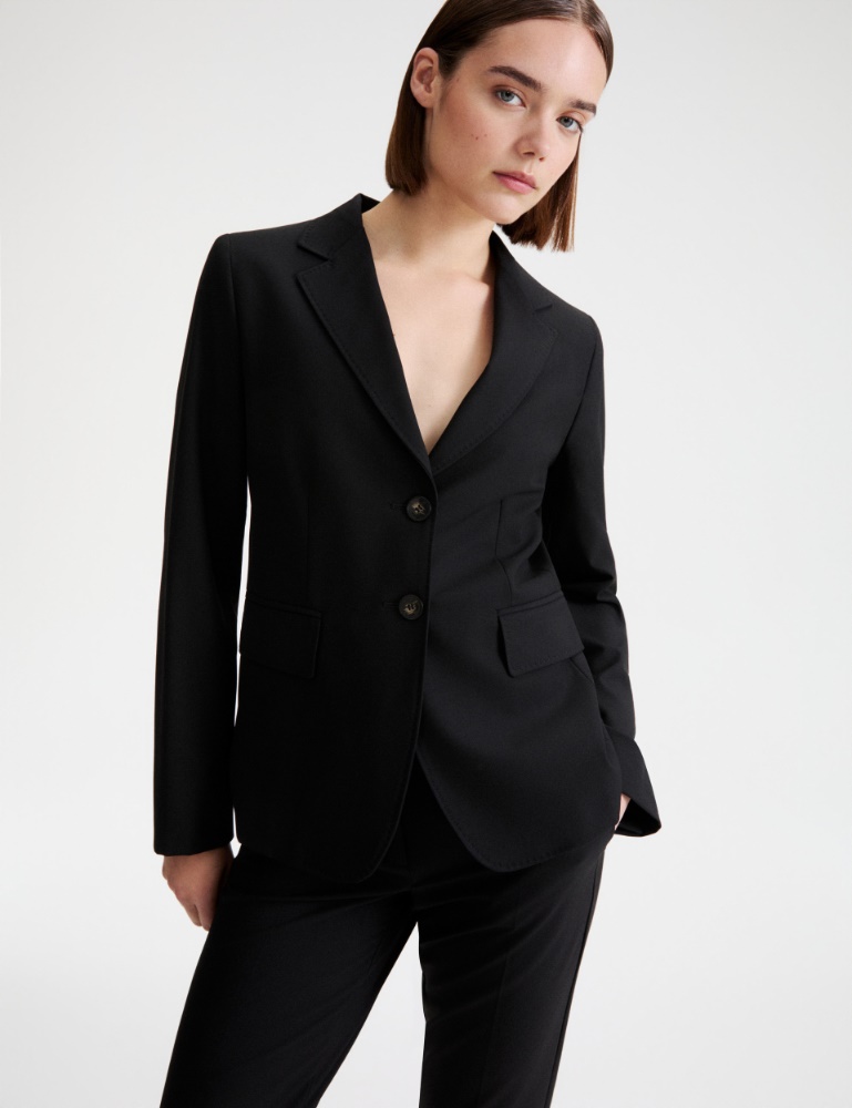 Slim-fit stretch canvas blazer - Marella