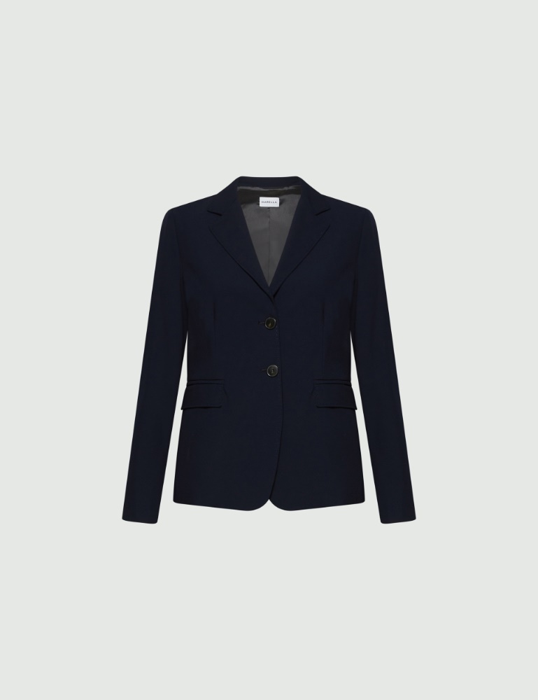 Slim-fit stretch canvas blazer - Marella