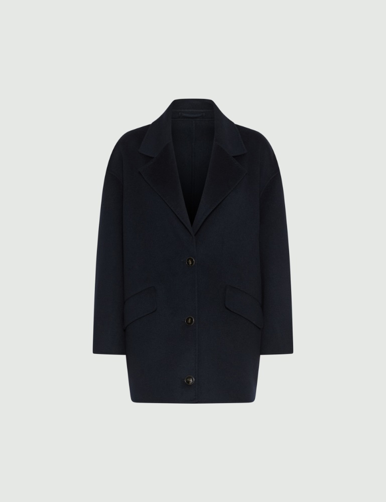 Wool blend double-sided fabric coat - Marella
