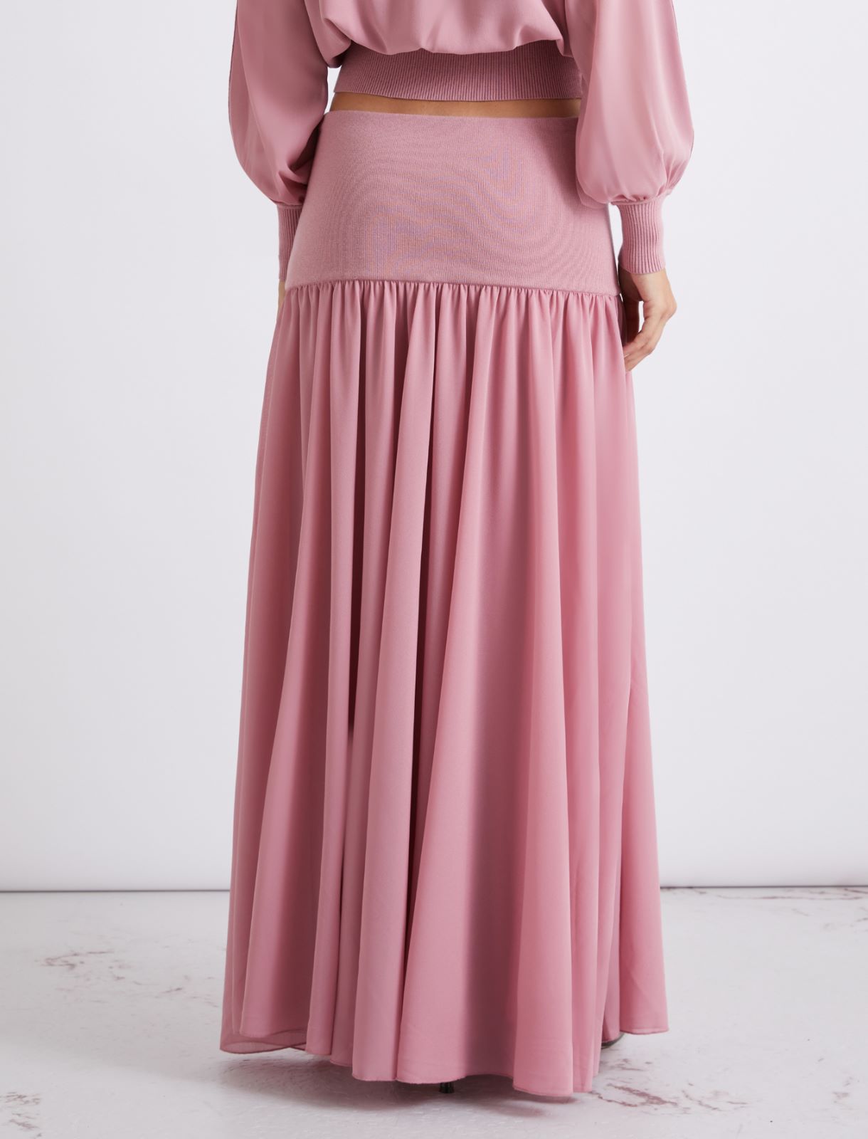 Flared georgette skirt - HYDRANGEA - Marella - 3