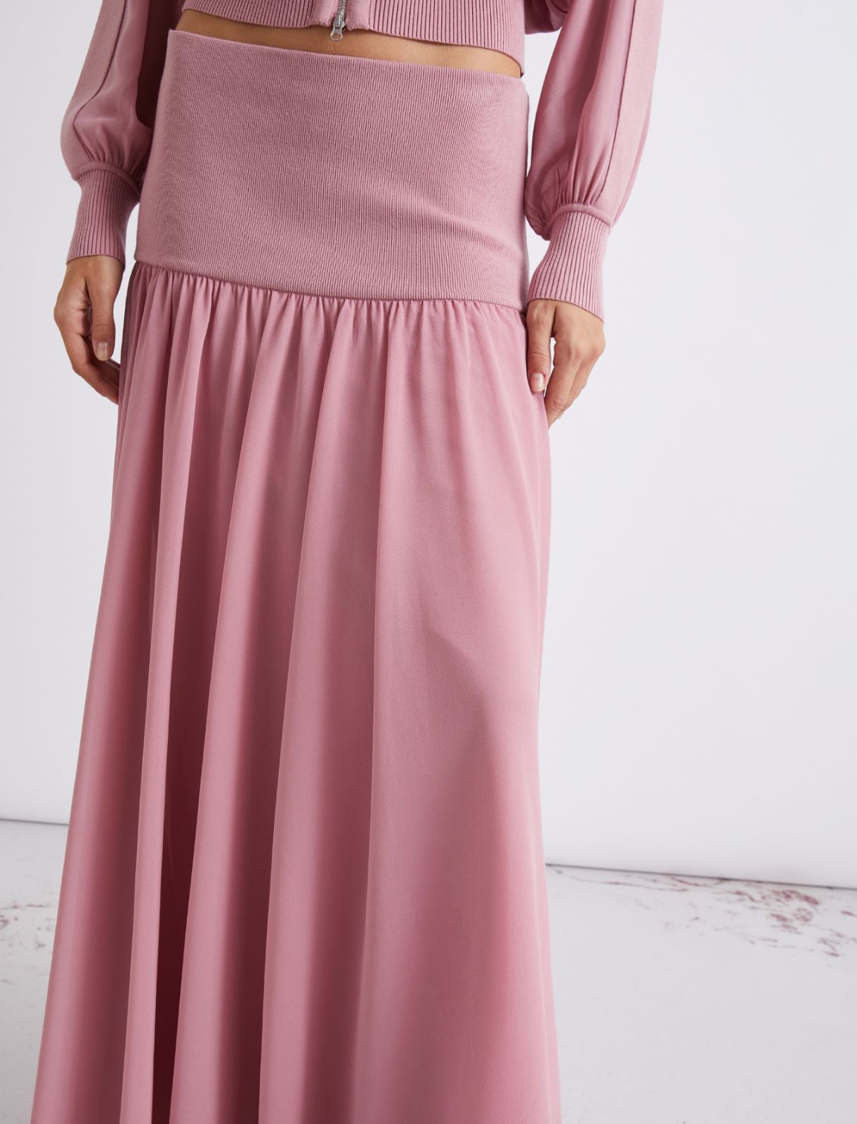 Flared georgette skirt - HYDRANGEA - Marella - 5