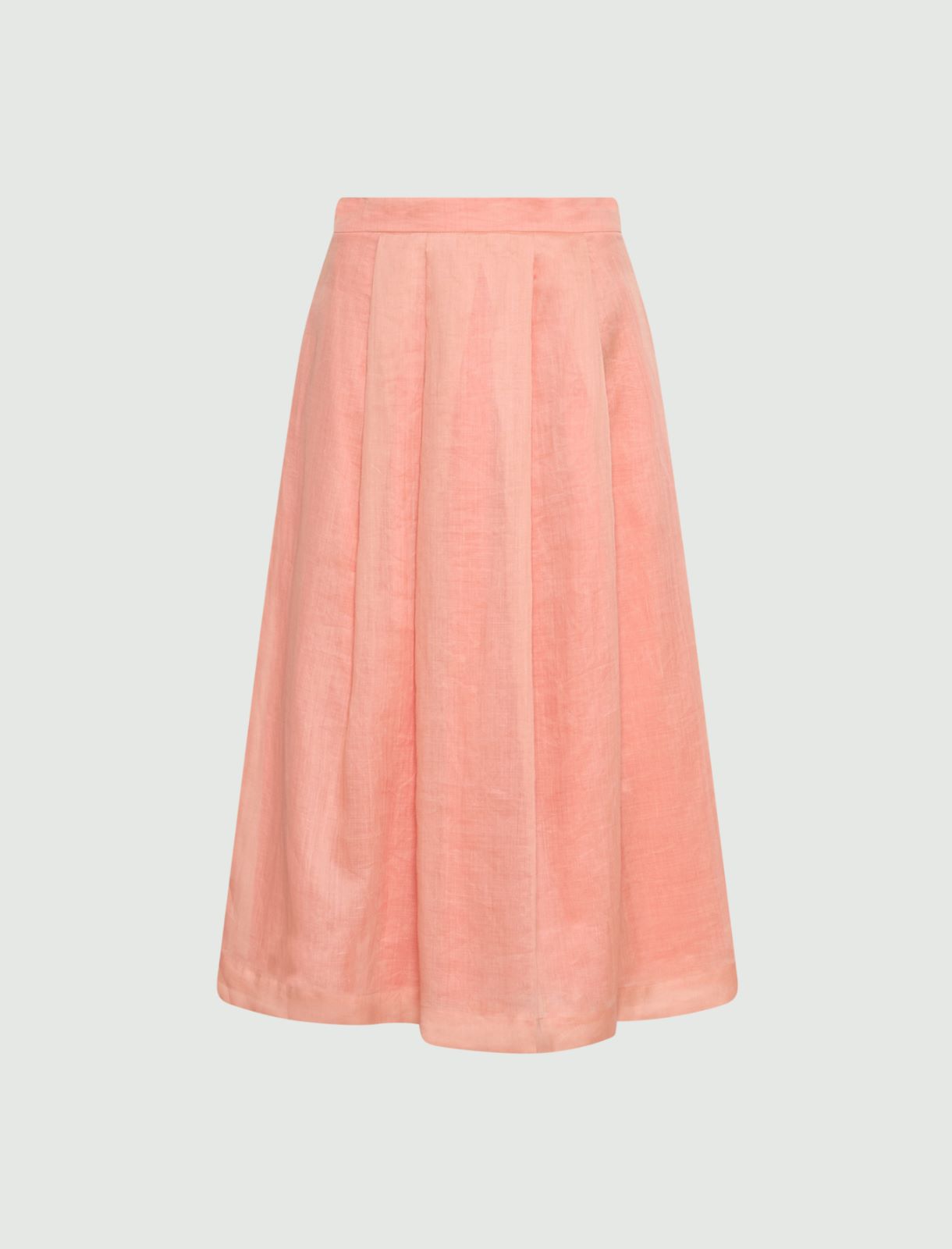Light ramie skirt - ANTIQUE ROSE - Marella