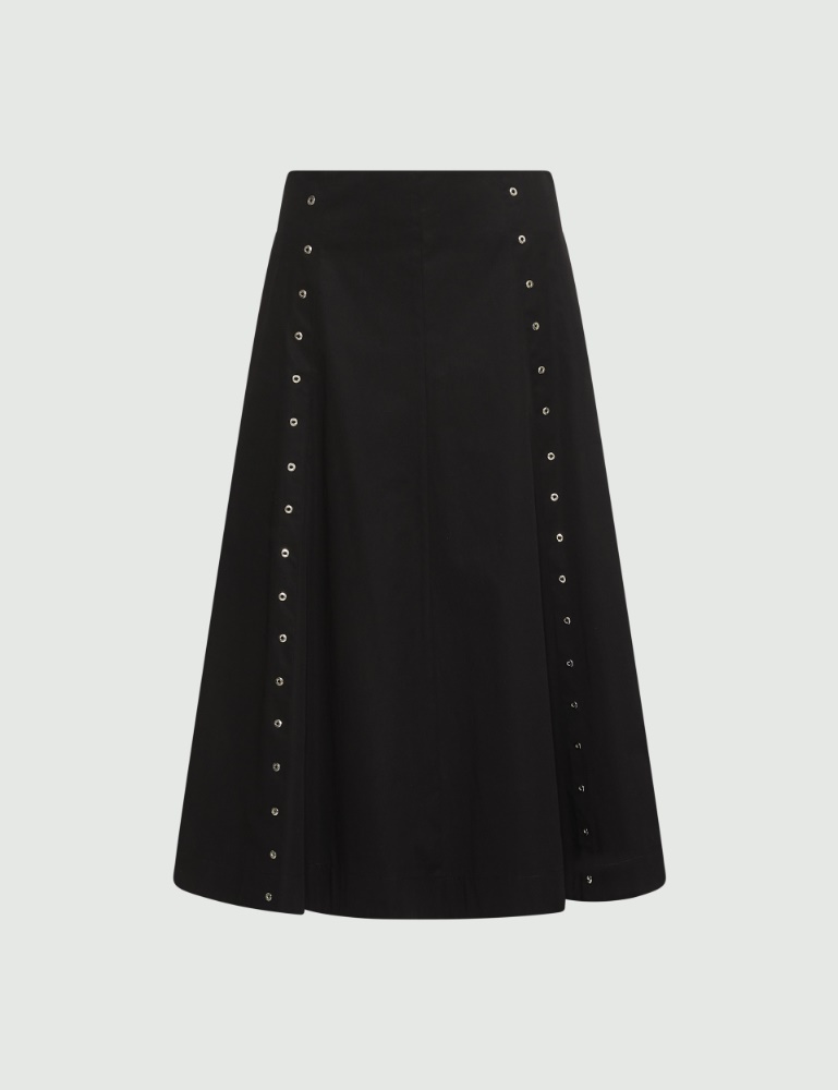 Flared cotton gabardine skirt - Marella