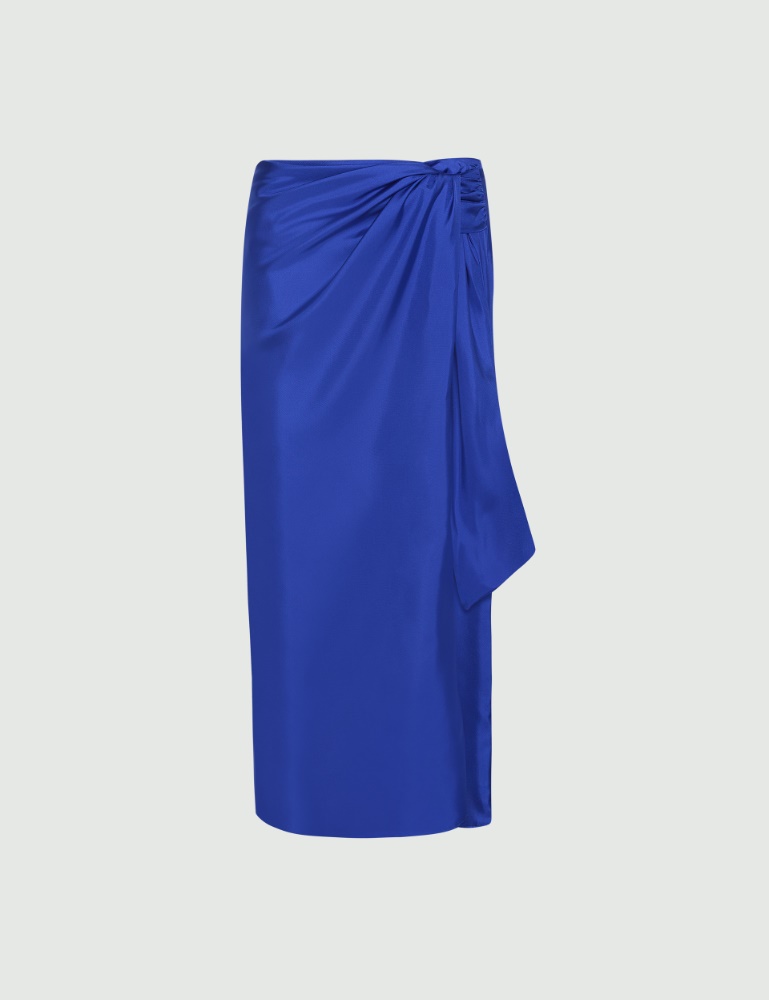 Knot-detail silk skirt - Marella