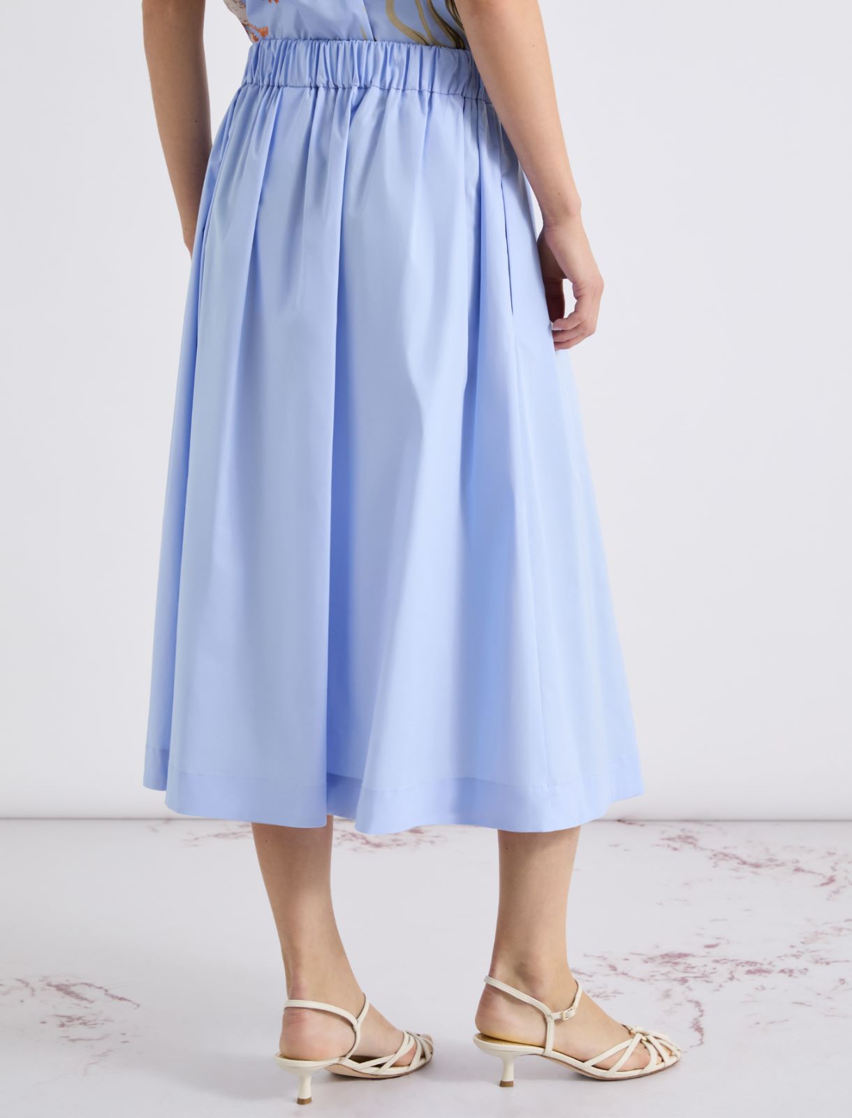 Poplin skirt - LIGHT BLUE - Marella - 3