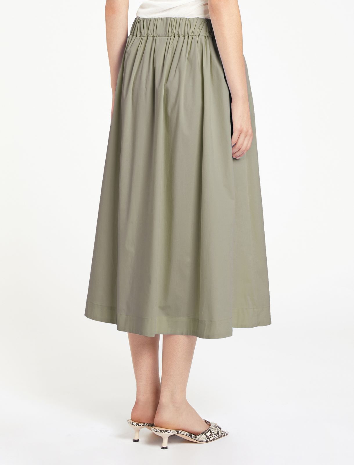Poplin skirt - KAKI - Marella - 2