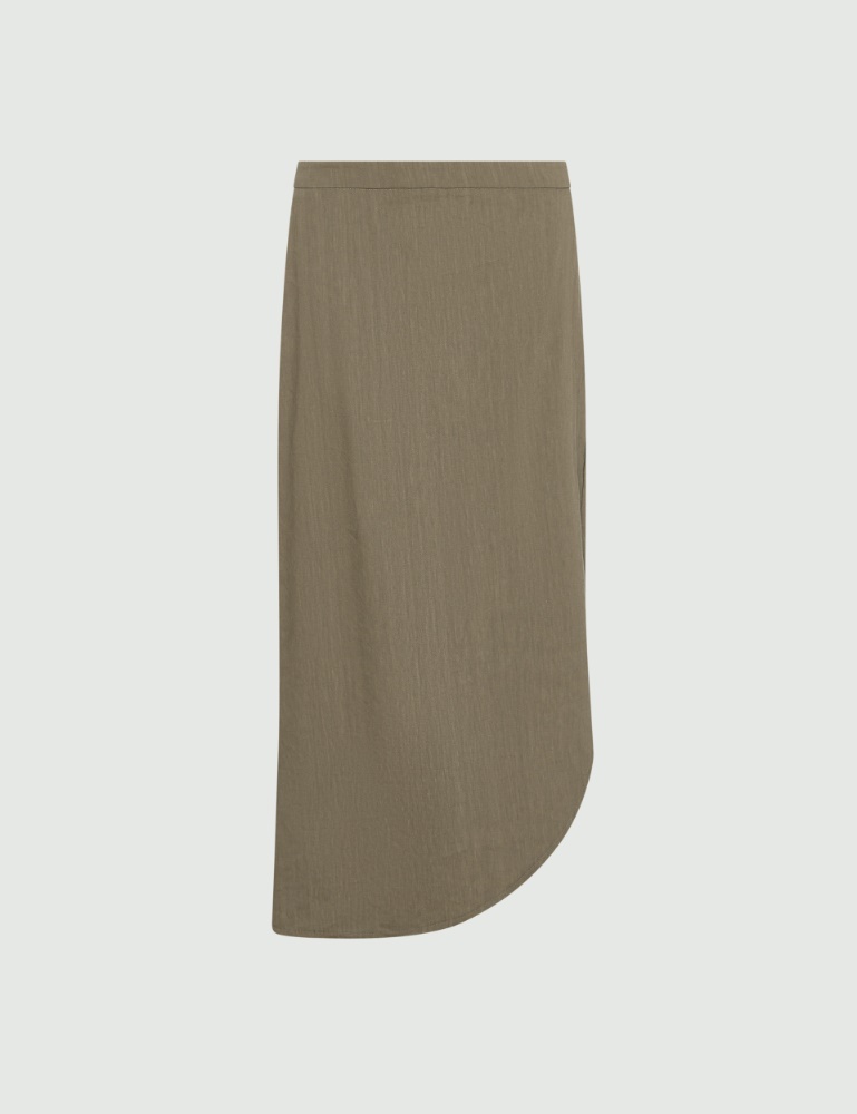 Asymmetrical crepon skirt - Marella