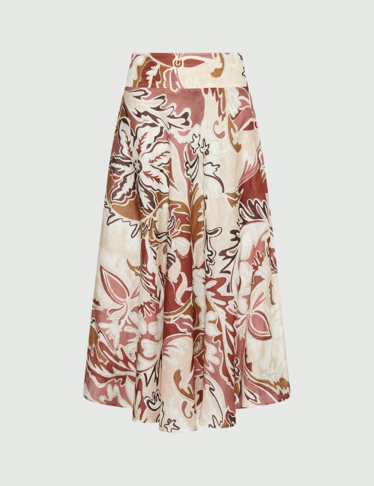 Printed linen skirt - Marella