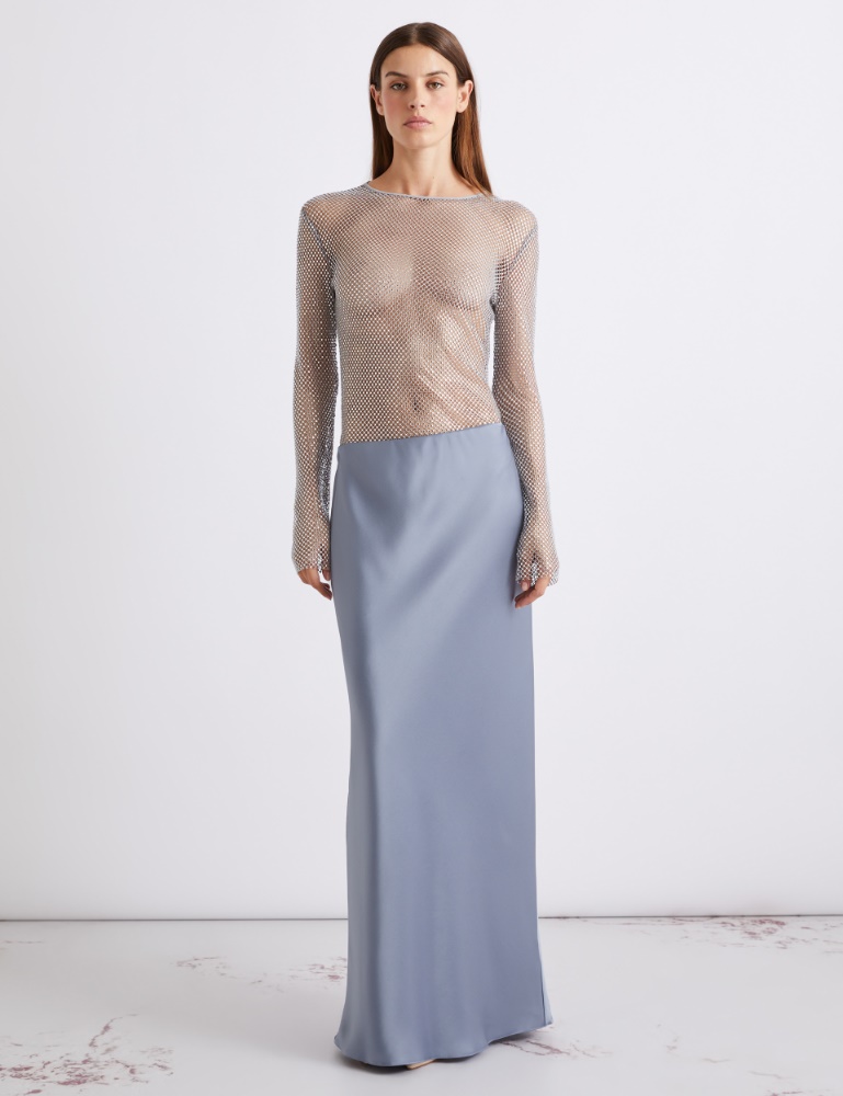 Figure-skimming satin skirt - Marella