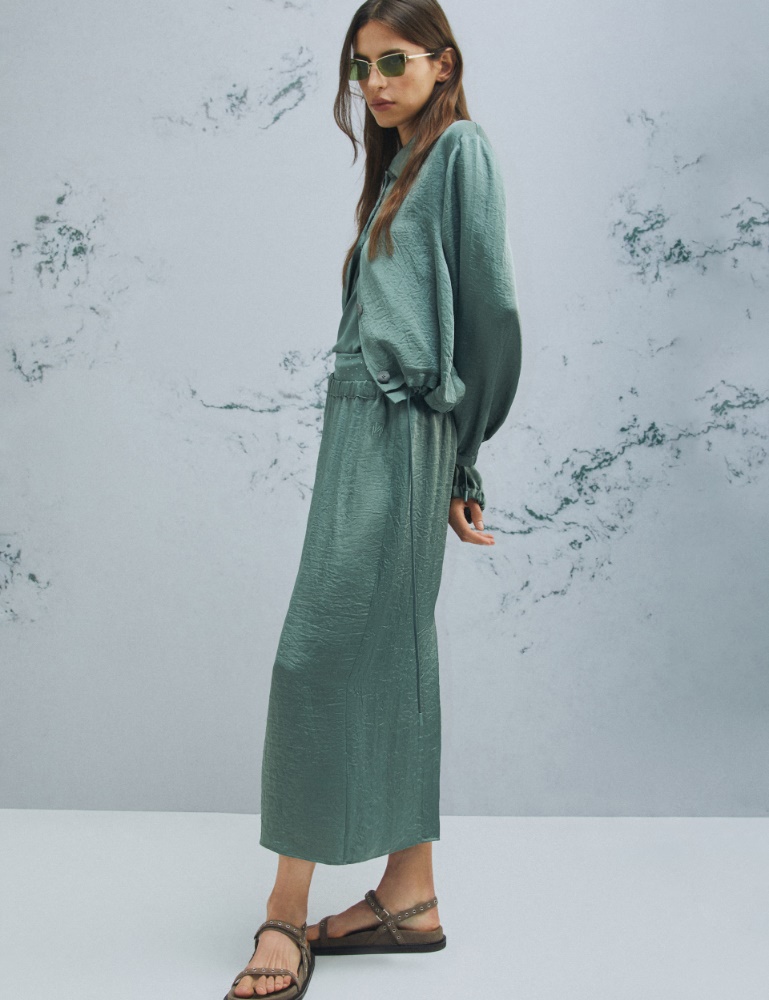 Bleistiftrock aus Crinkle-Twill - Marella