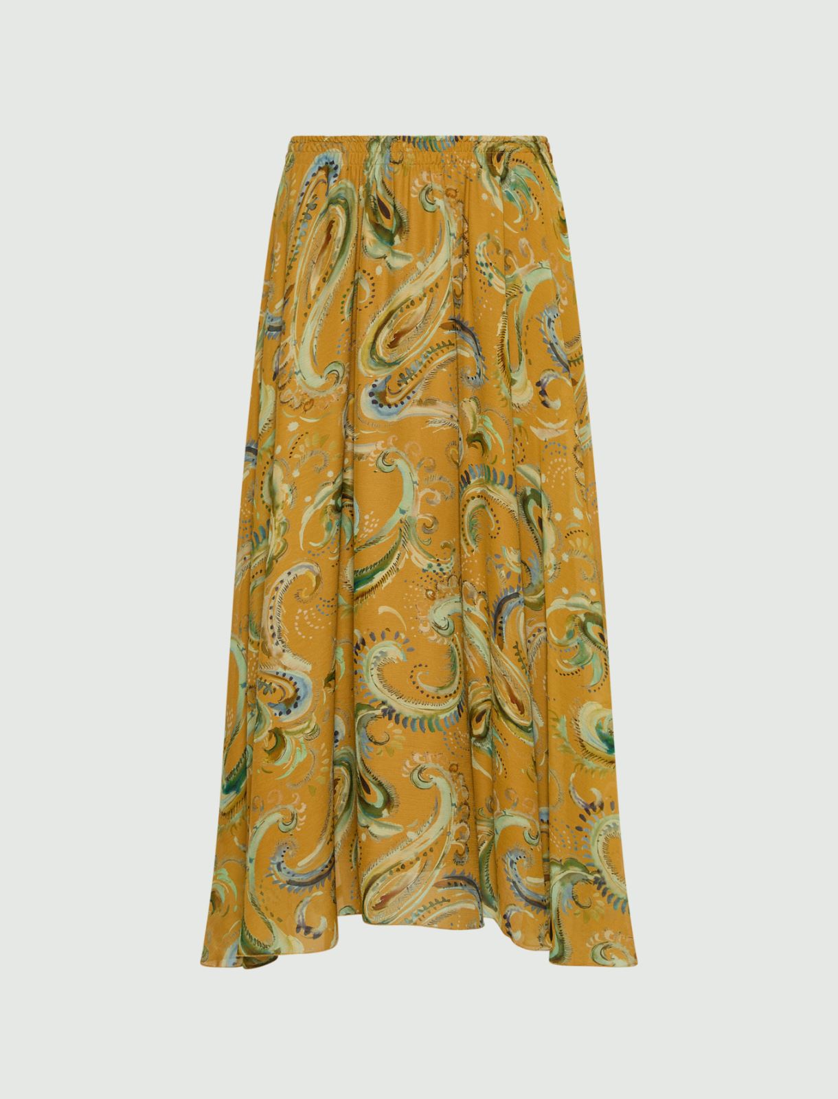 Ausgestellter Rock aus Crepon - COGNAC - Marella