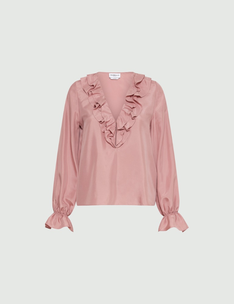 Blouse en soie avec ruches - Marella