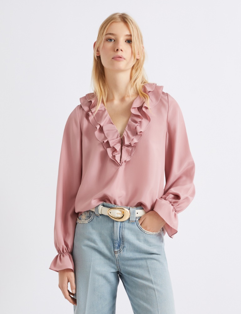 Blouse en soie avec ruches - Marella