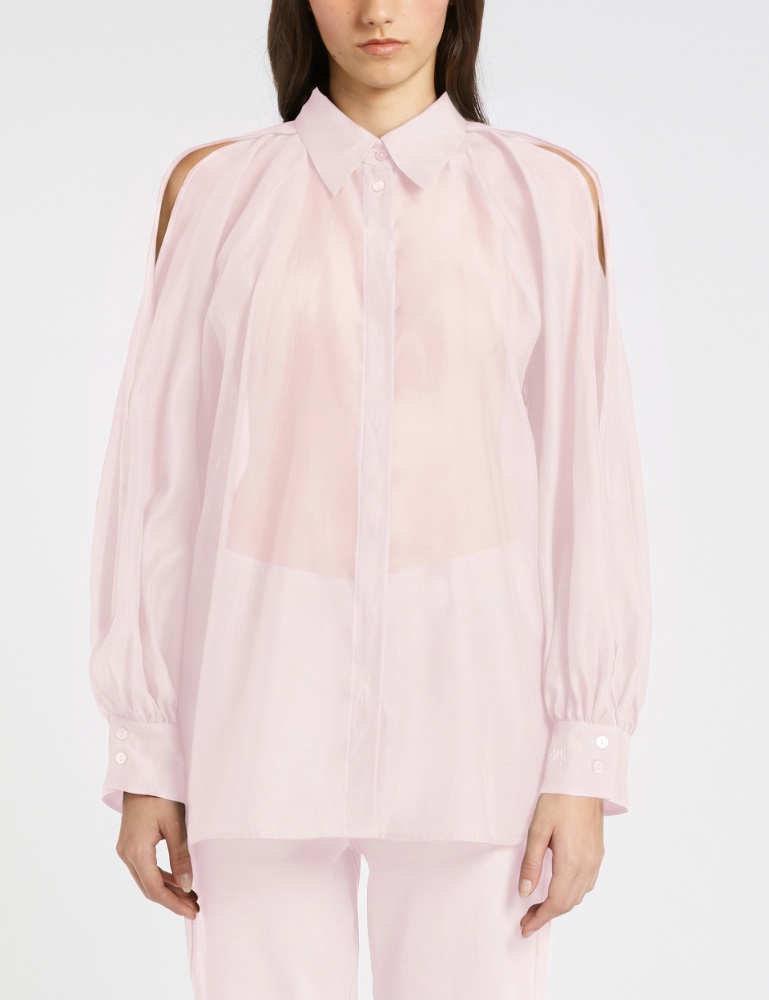 Cotton and silk muslin shirt - Marella