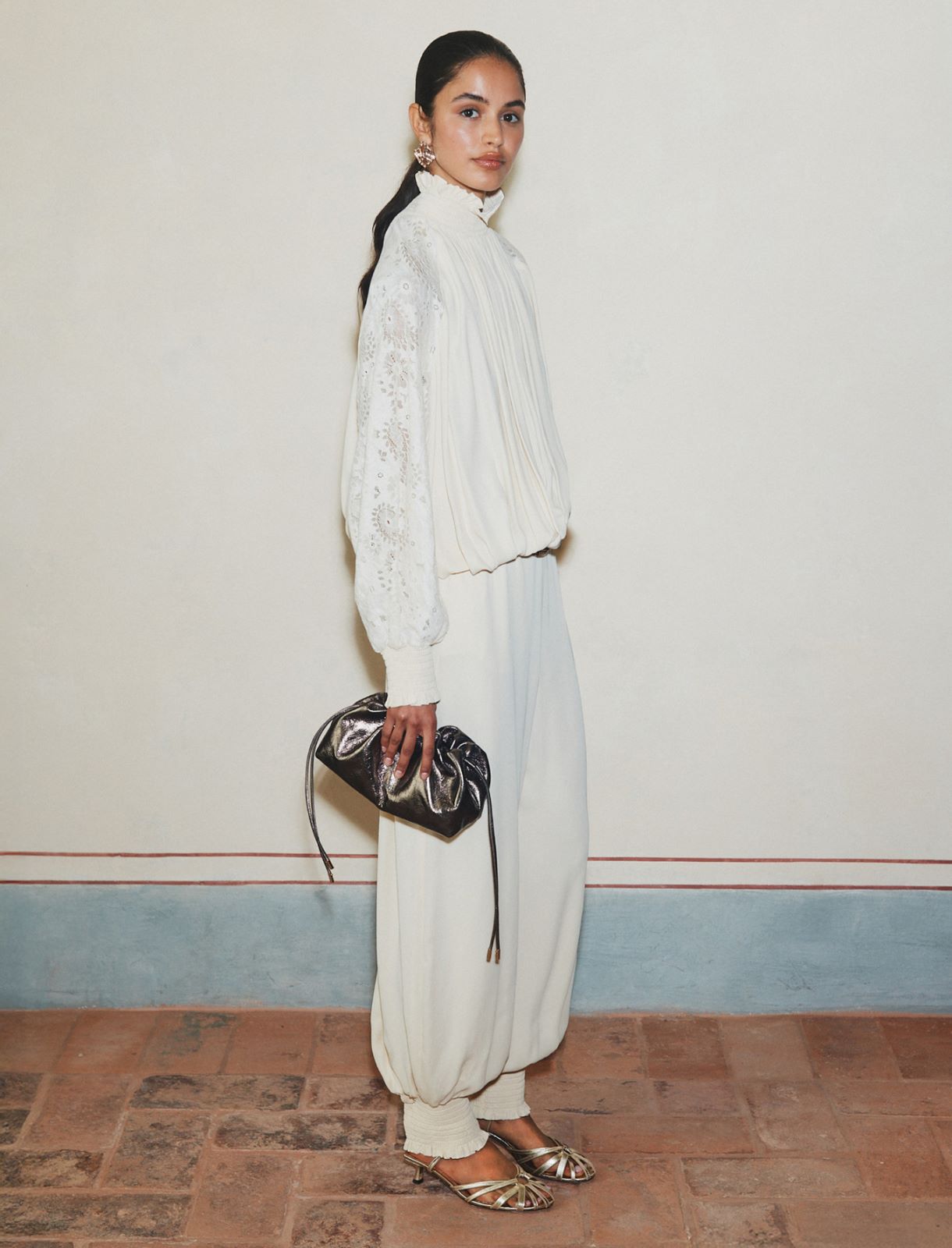 Blouse en georgette - BLANC LAINE - Marella - 2