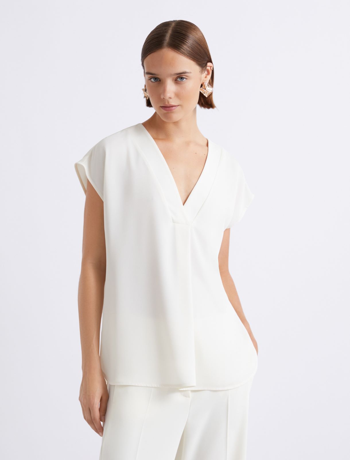 Bluse aus fließendem Satin - WOLLWEIB - Marella - 4