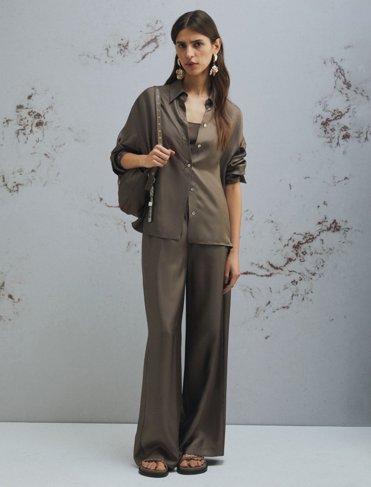 Silk shirt - BROWN - Marella - 2