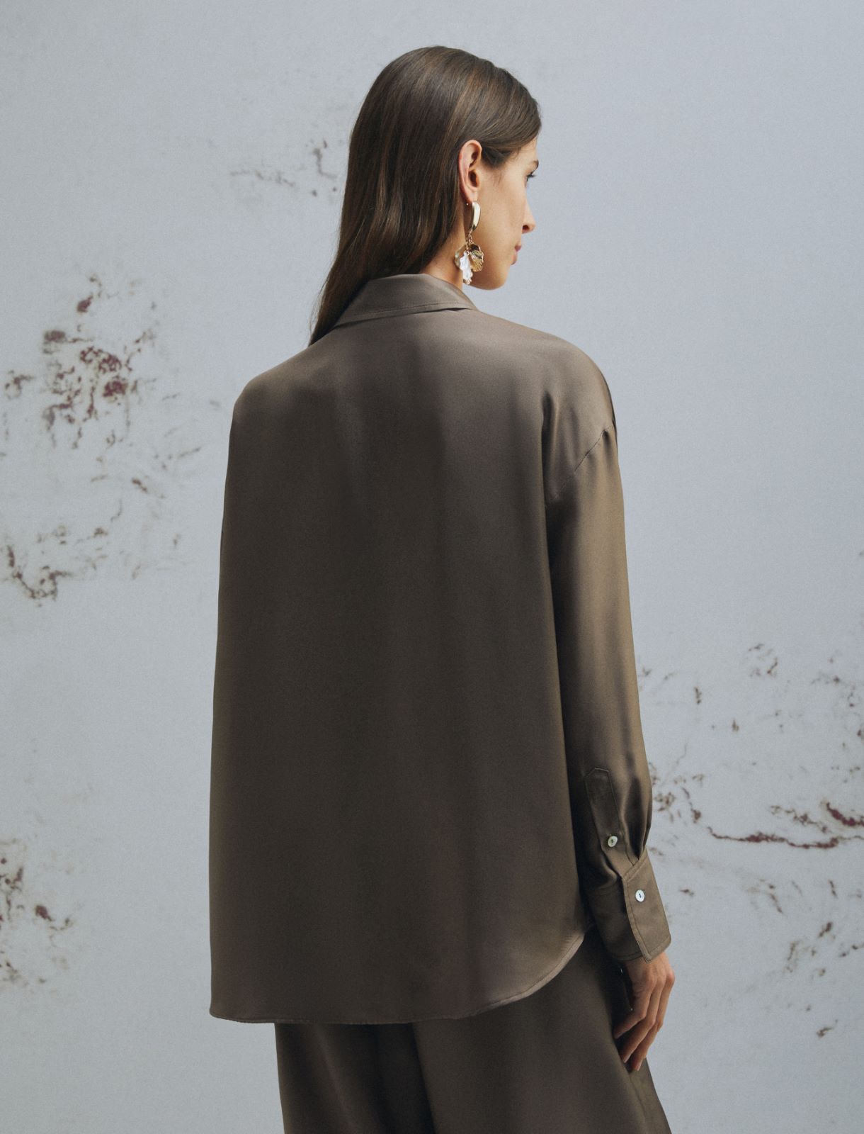 Silk shirt - BROWN - Marella - 3