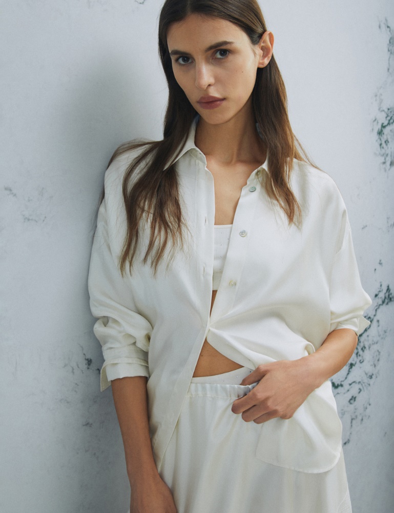 Hemdbluse aus Seide - Marella