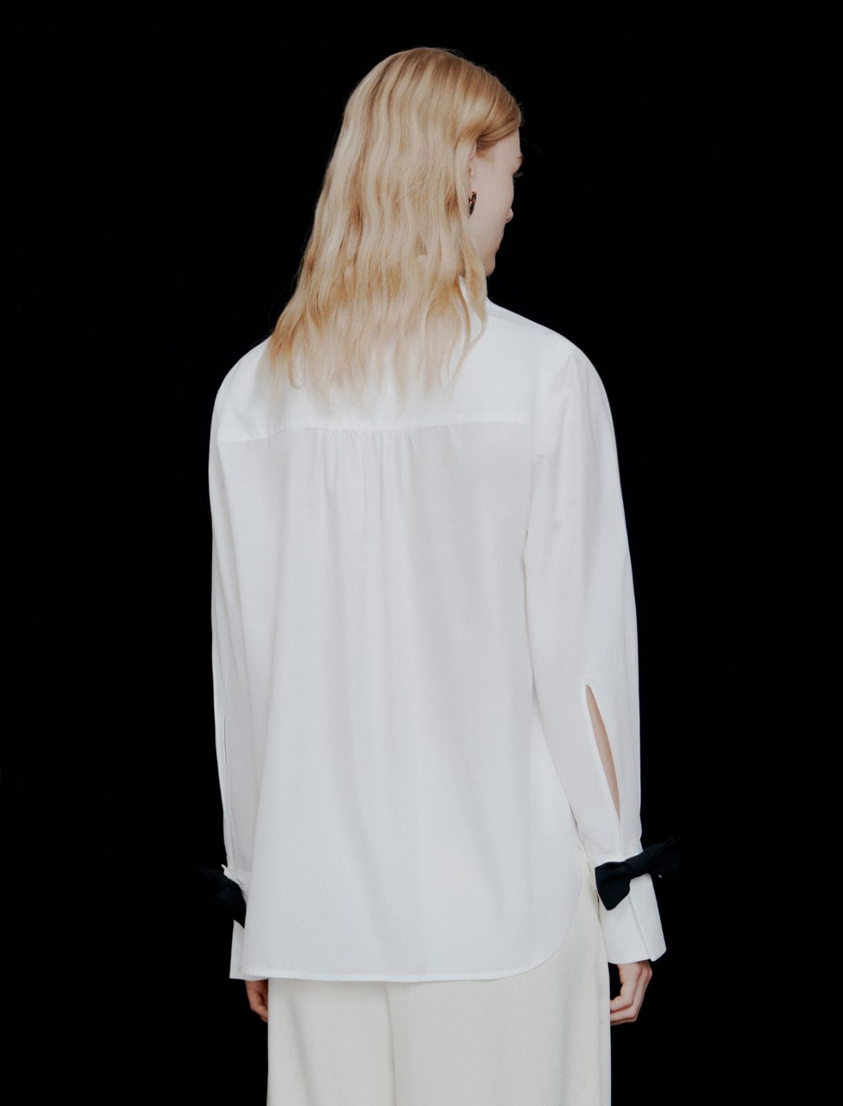 Cotton poplin shirt - OPTICAL WHITE - Marella - 3