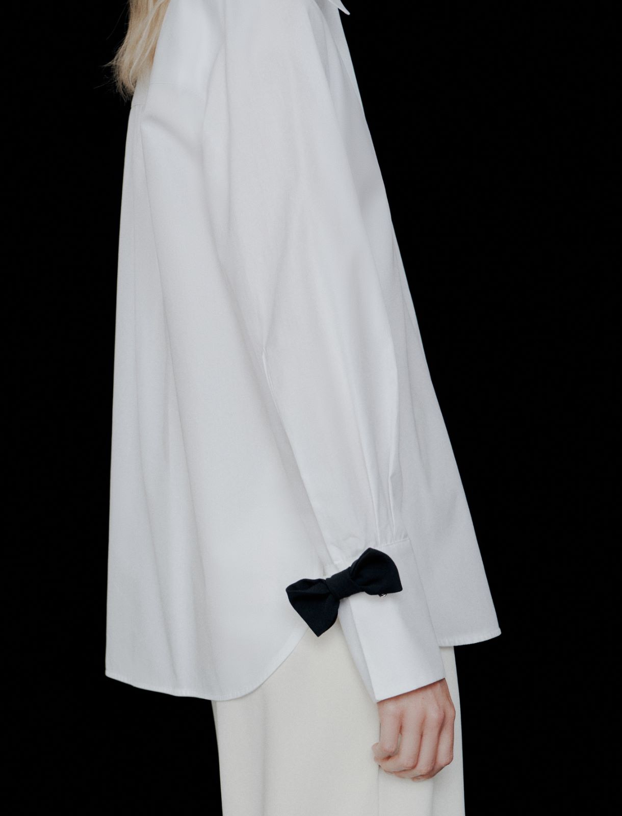 Cotton poplin shirt - OPTICAL WHITE - Marella - 5