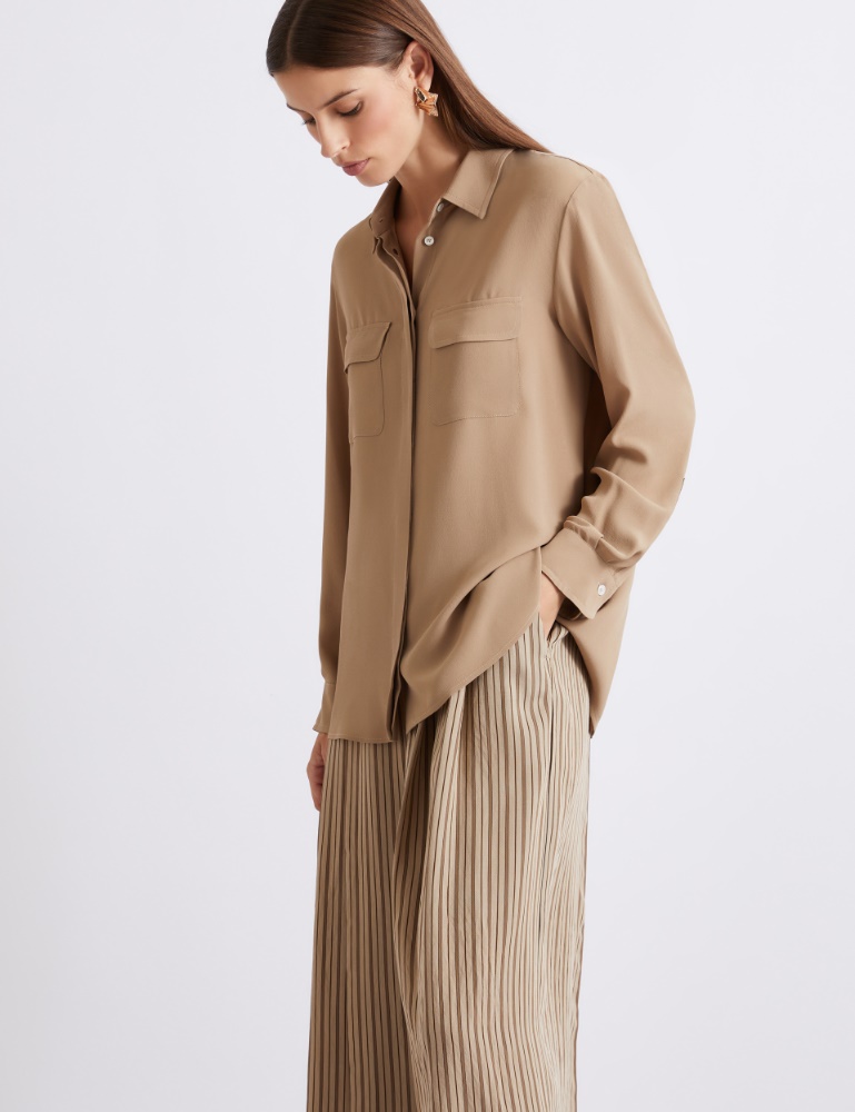 Camicia in crêpe di misto seta - Marella