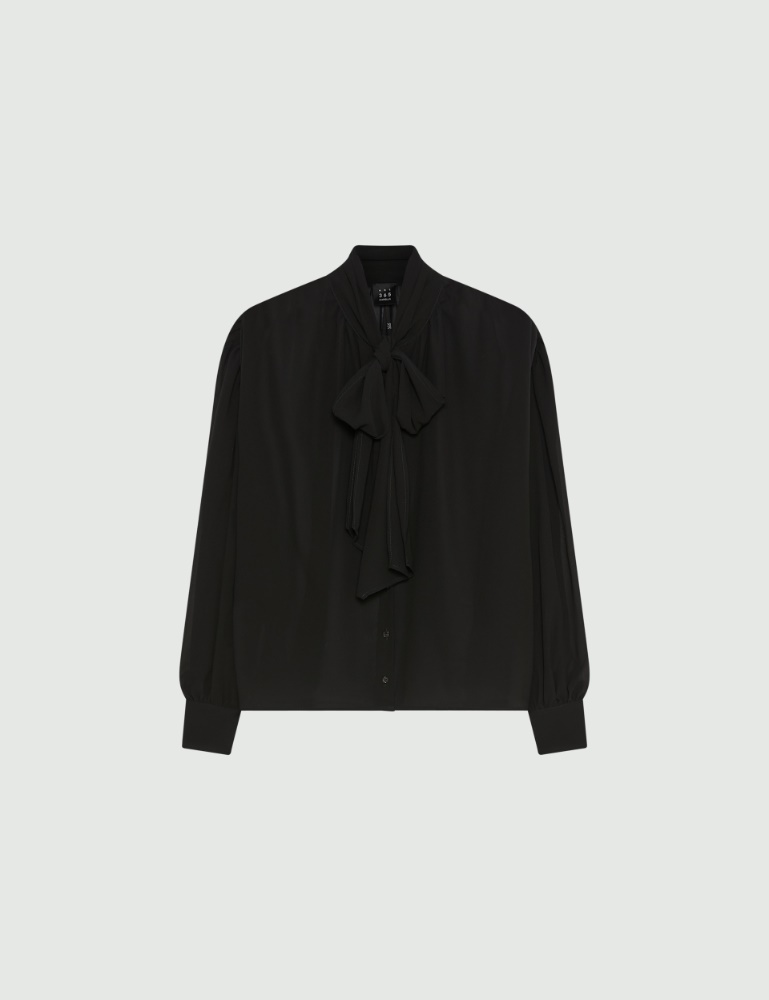 Crepe georgette tie-up blouse - Marella
