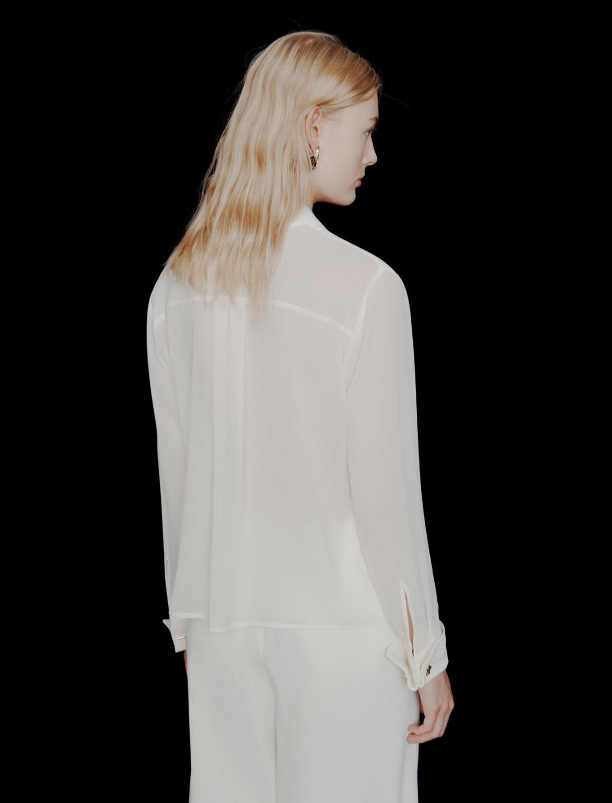 Camicia in georgette - Bianco lana - Marella - 3