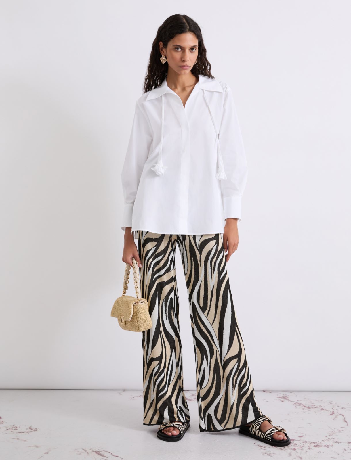 Chemise en popeline de coton - BLANC NEUTRE - Marella - 2