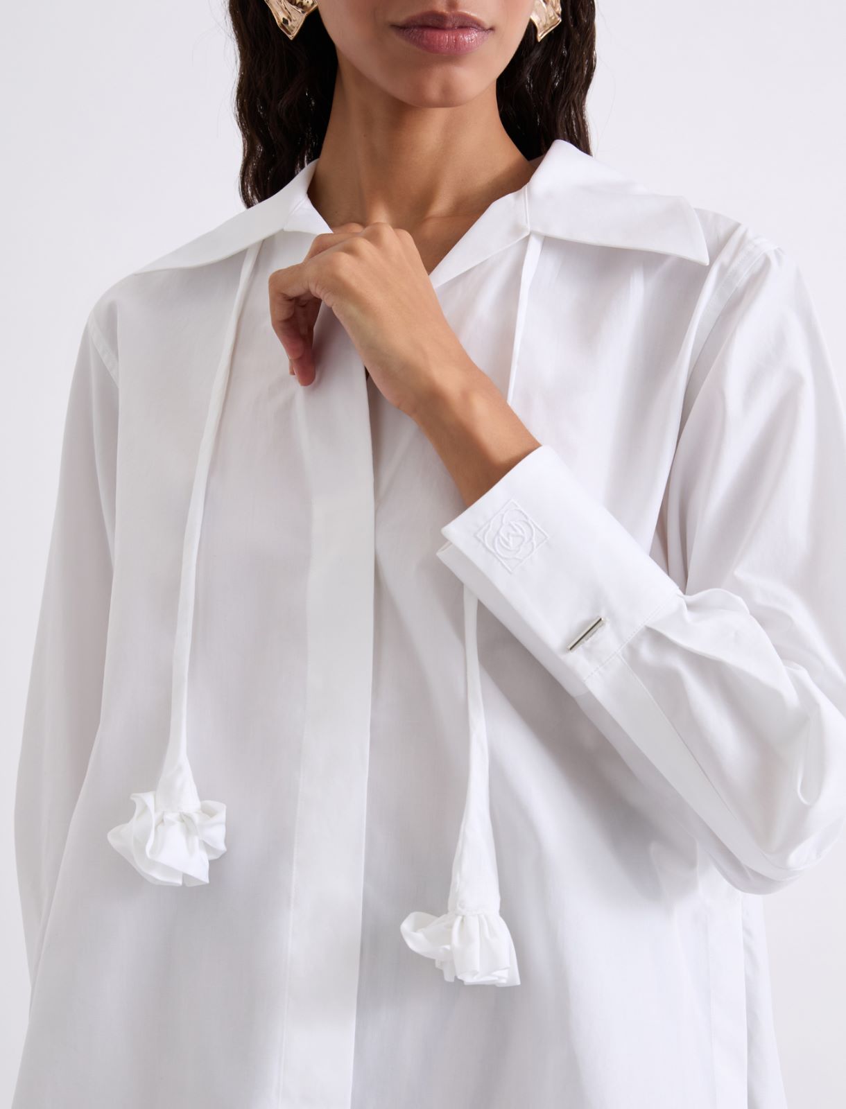 Chemise en popeline de coton - BLANC NEUTRE - Marella - 5