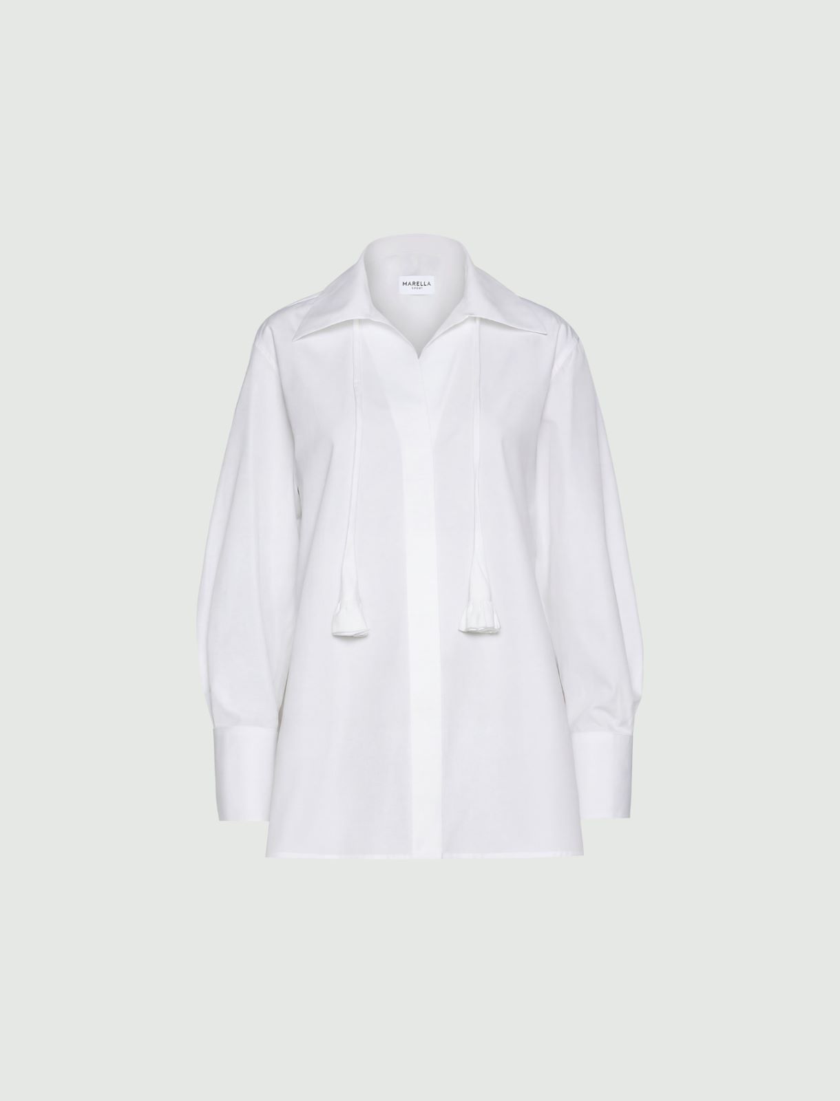 Chemise en popeline de coton - BLANC NEUTRE - Marella