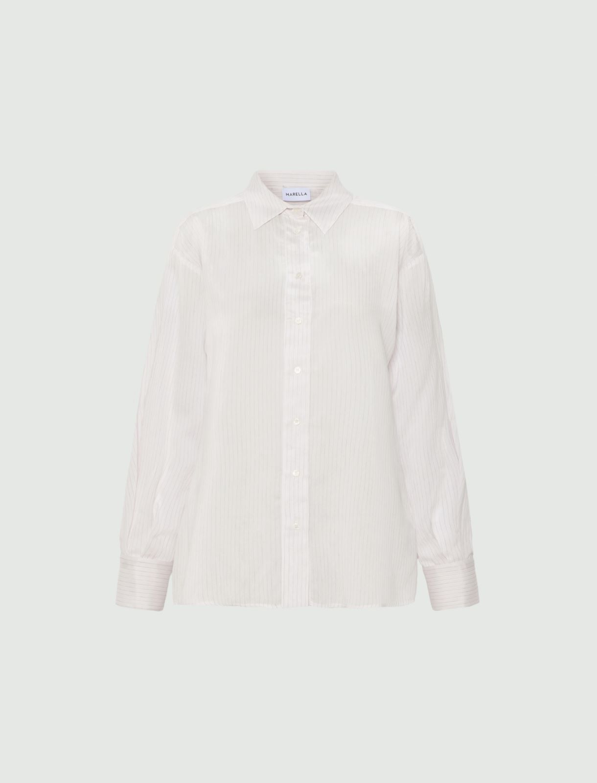 Chemise en soie mélangée - BLANC - Marella