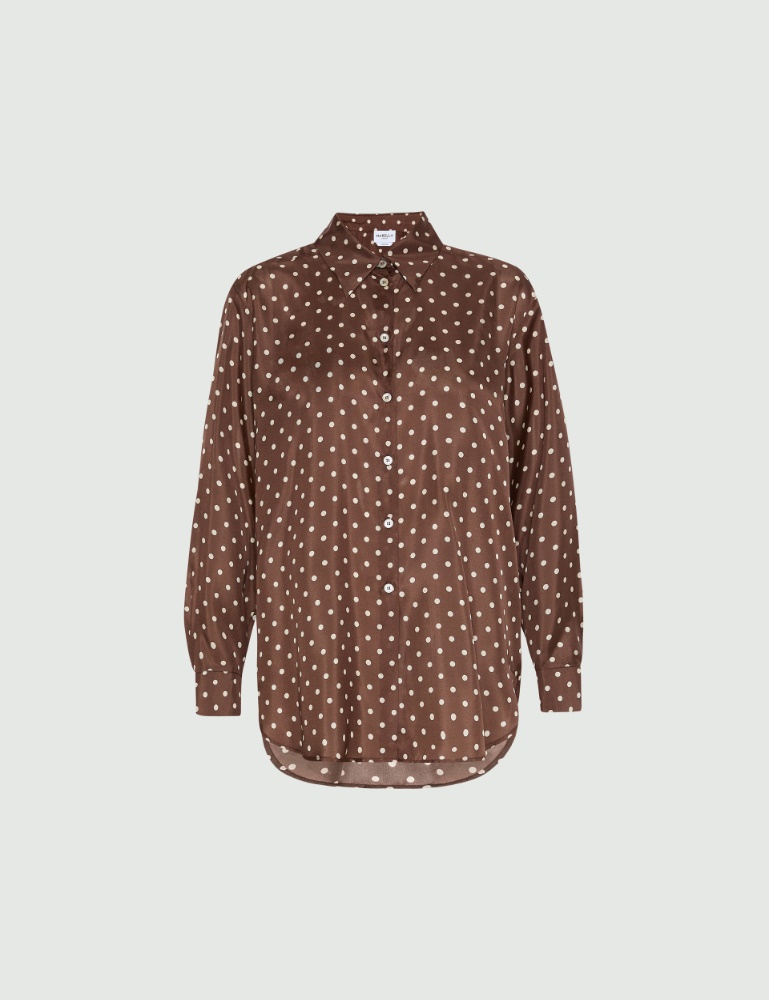 Chemise en soie habotai imprimée - Marella
