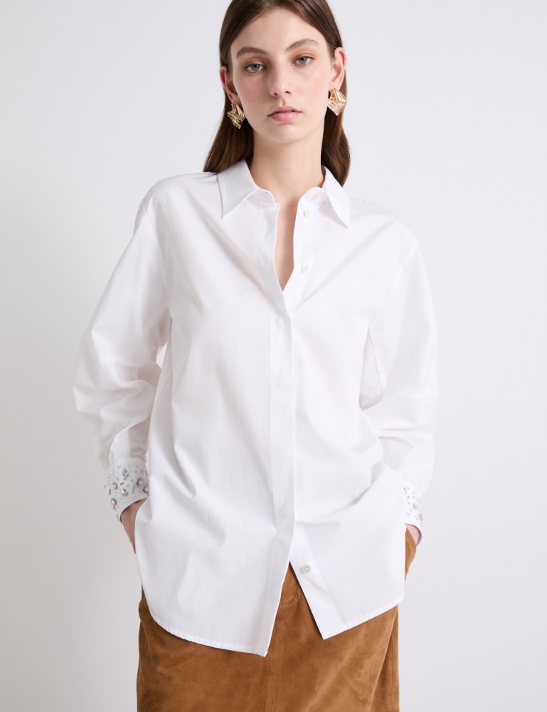 Embroidered cotton shirt - Marella