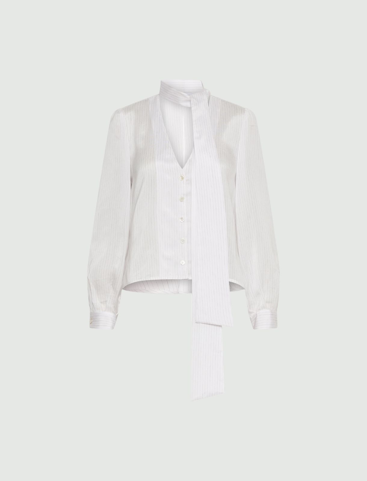 Silk and viscose blouse - WHITE - Marella