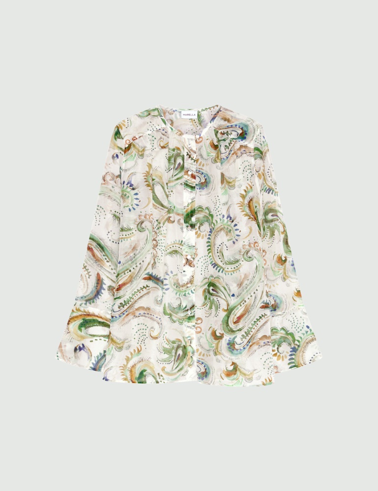 Koszula z woalu z czystego jedwabiu - Marella