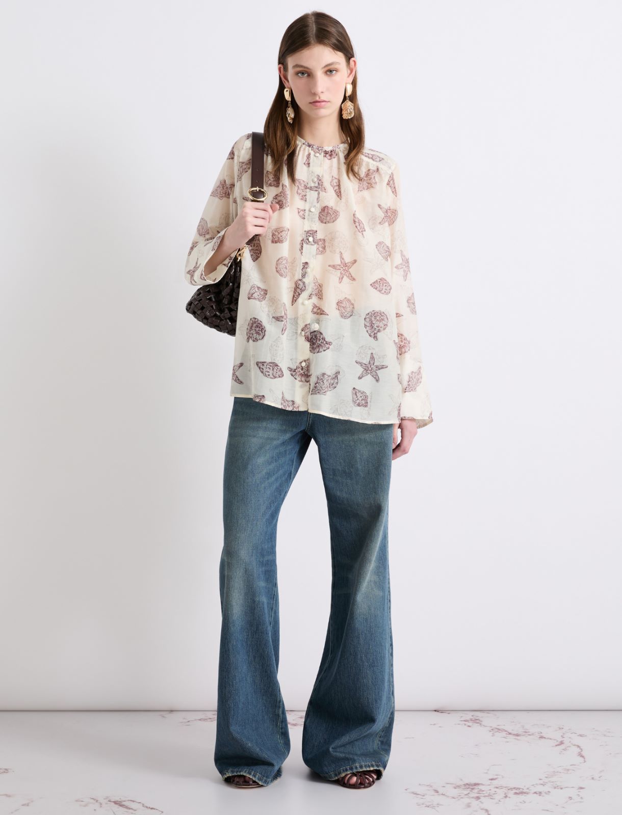 Silk voile shirt - WOOL WHITE - Marella - 2