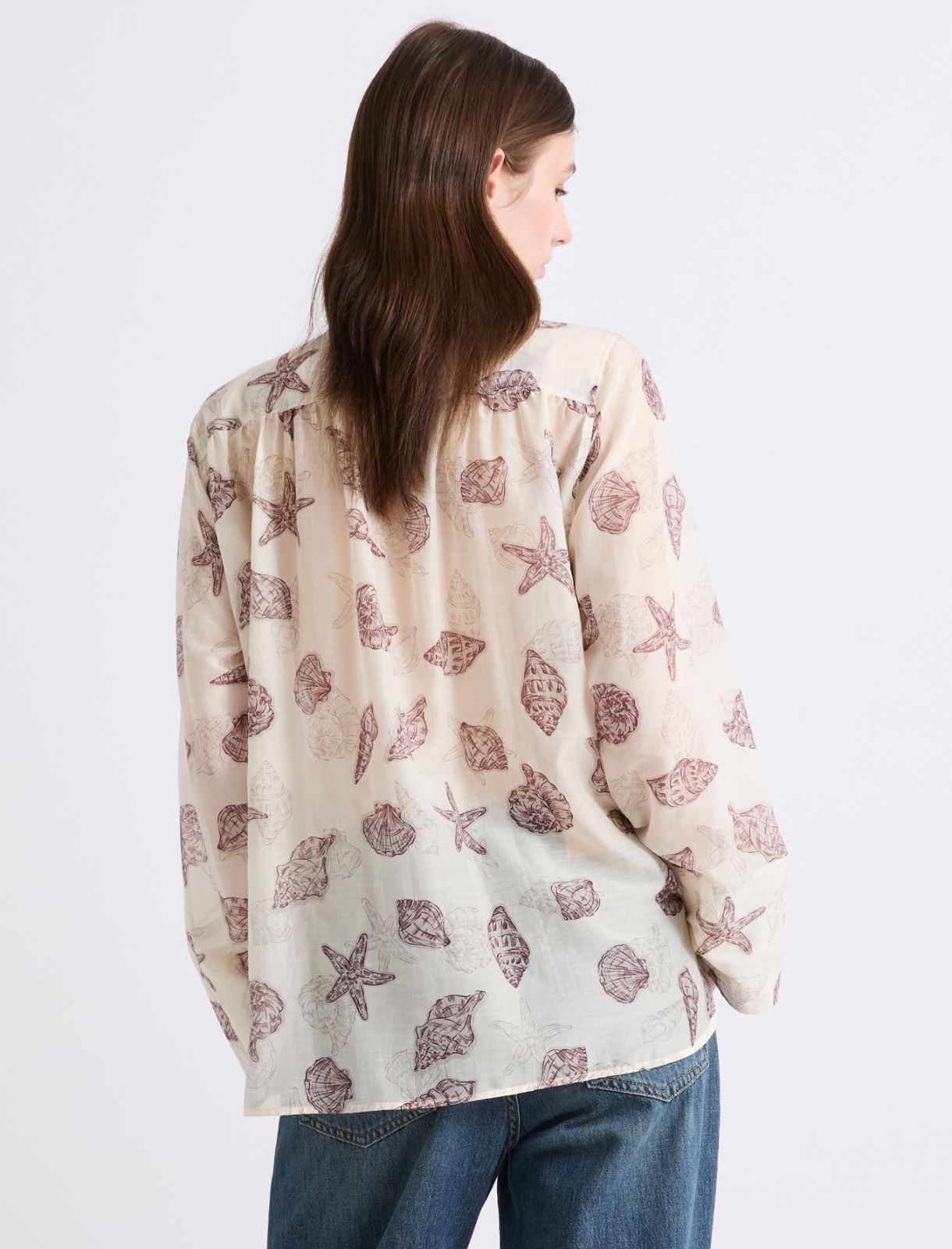 Silk voile shirt - WOOL WHITE - Marella - 3