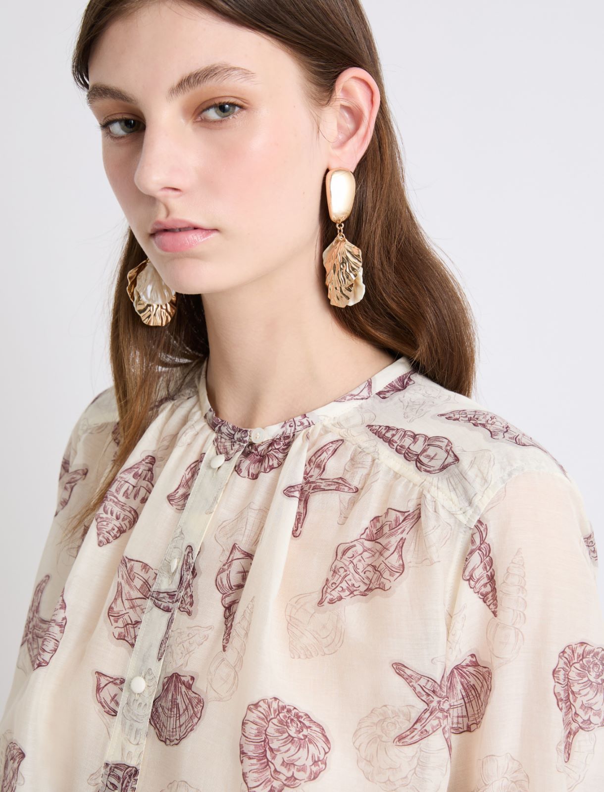 Silk voile shirt - WOOL WHITE - Marella - 5