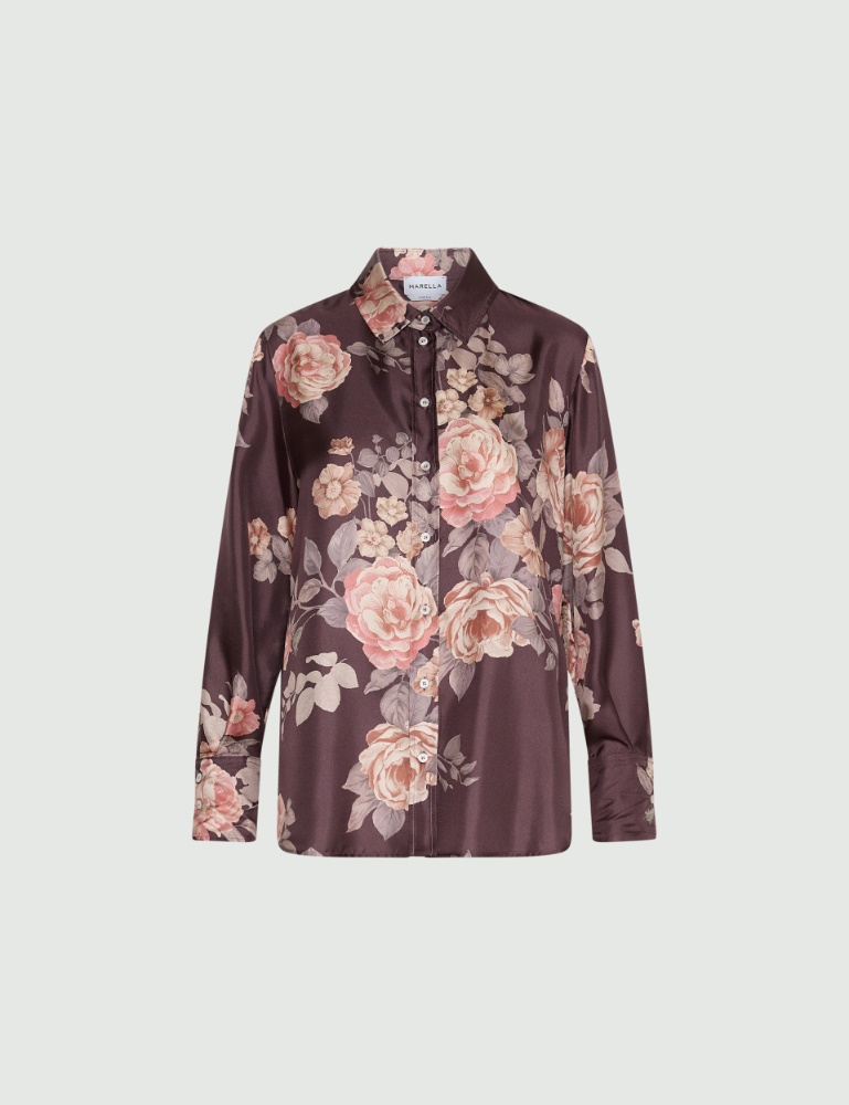 Printed silk twill shirt - Marella