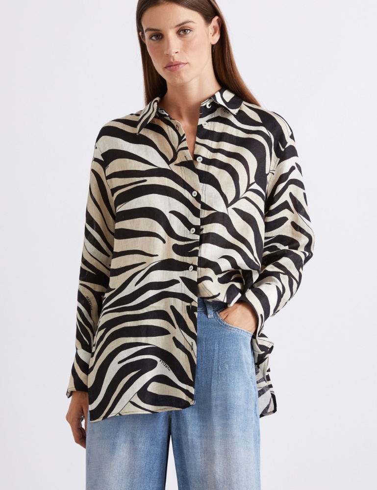 Printed linen shirt - Marella