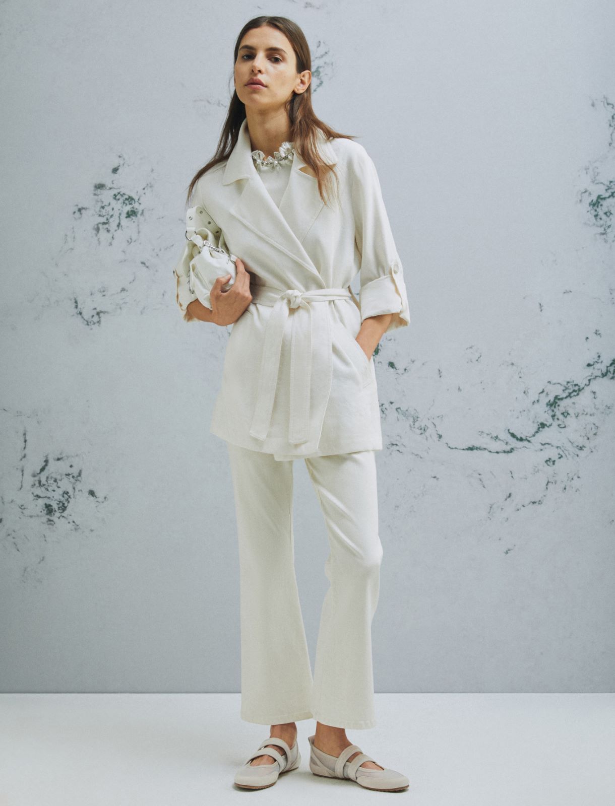 Staubmantel mit Kordelzug - WOLLWEIB - Marella - 2