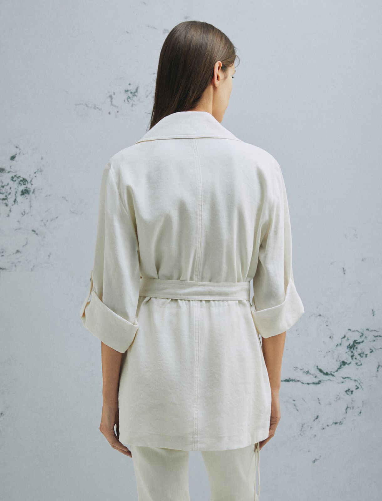 Staubmantel mit Kordelzug - WOLLWEIB - Marella - 3