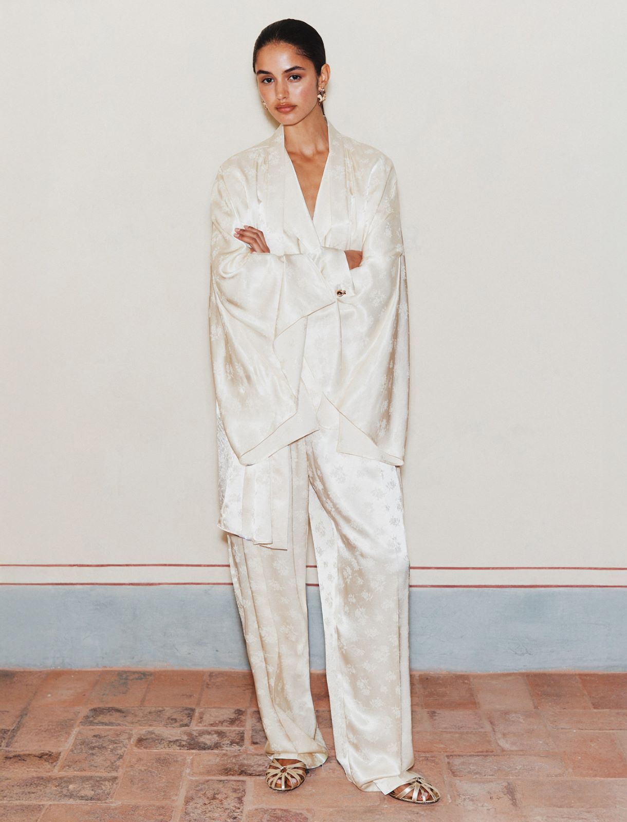 Long kimono en jacquard - BLANC LAINE - Marella - 4