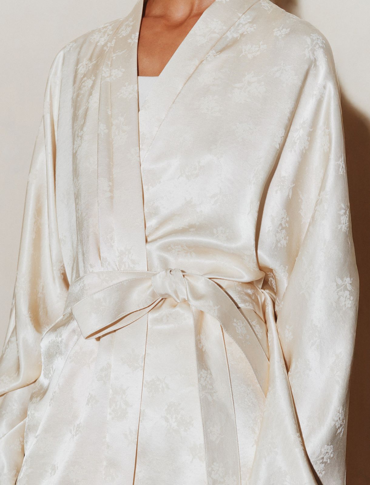 Long kimono en jacquard - BLANC LAINE - Marella - 5