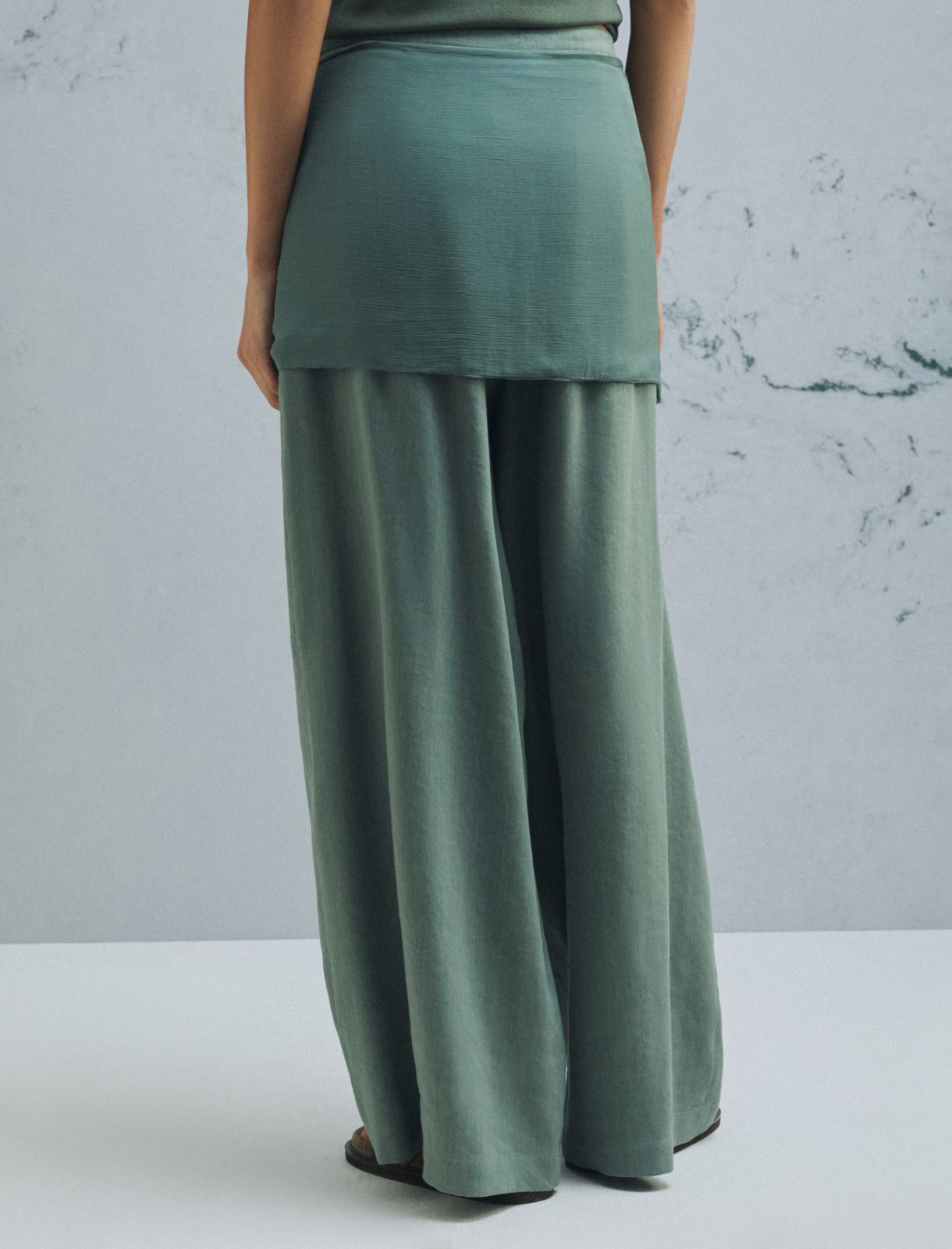Flared trousers - GREEN - Marella - 3