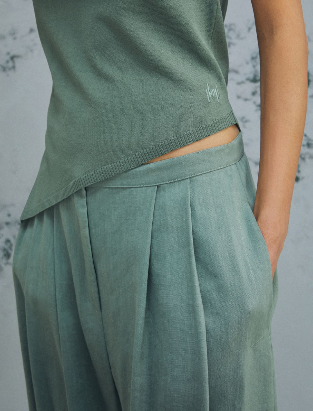 Flared trousers - GREEN - Marella - 6