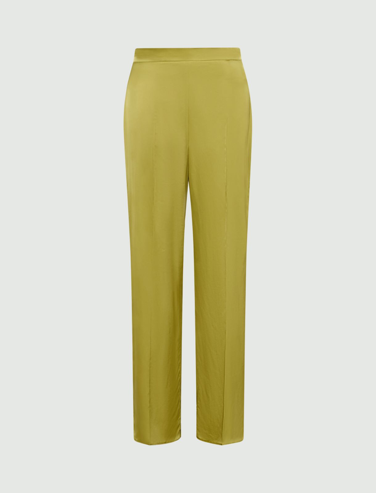 Wide-fit stretch satin trousers - OREGANO - Marella