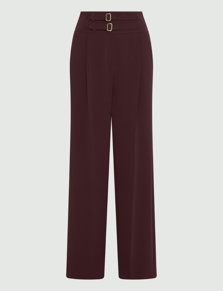High-waisted cady trousers - Marella